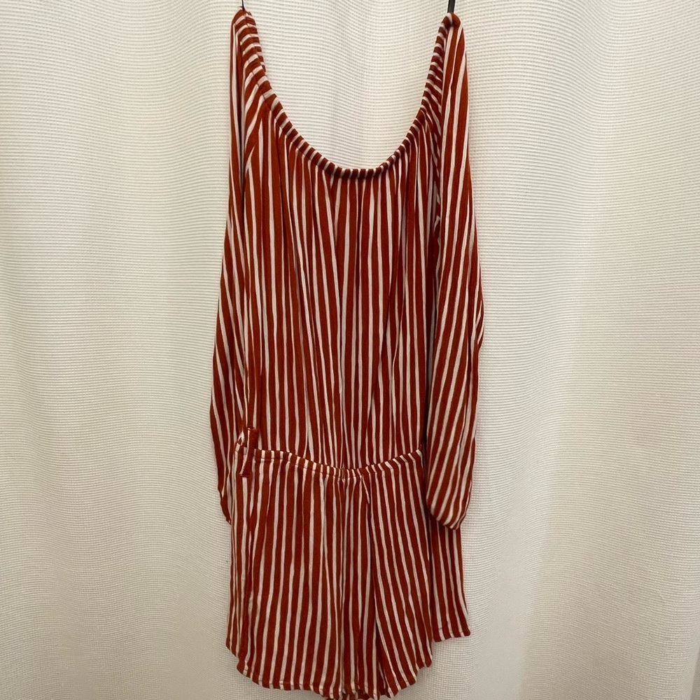 small burnt orange romper
